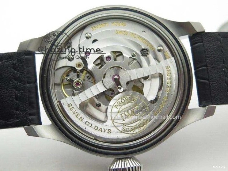 MIROTIME 0401 Timeless Big Pilot Real PR IW500901 ZF 1:1 Best Edition On Black Leather Strap A 7340